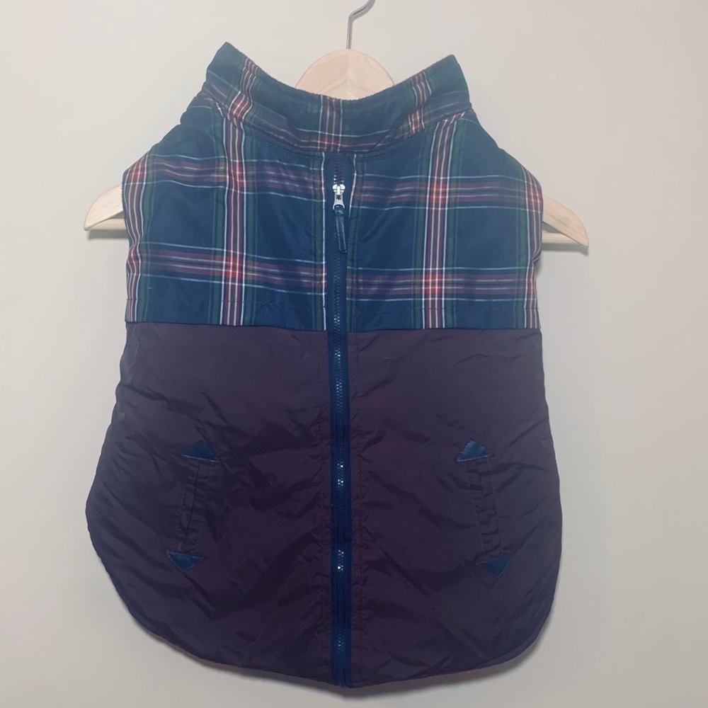 // Two Layer Dog Puffer Vest //